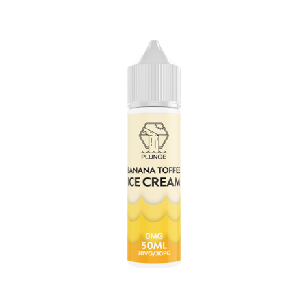 Plunge E-Liquids 50ml Shortfill 0mg (70VG/30PG) - Flavour: Banana Toffee Ice Cream