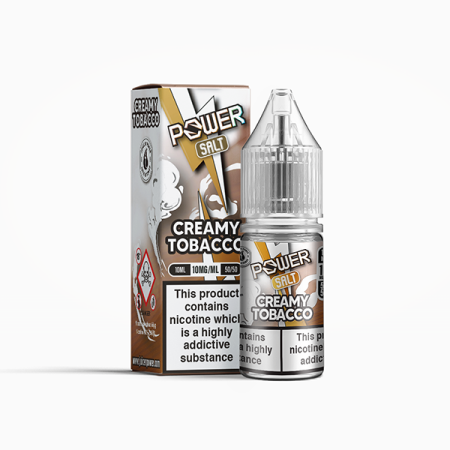 10mg Juice N Power Power Salts 10ml (50VG/50PG) - Flavour: Creamy Tobacco