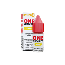 12mg One E-Liquids Flavoured Nic Shot 10ml (50VG/50PG) - Flavour: Banana