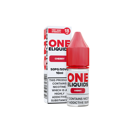 18mg One E-Liquids Flavoured Nic Shot 10ml (50VG/50PG) - Flavour: Cherry