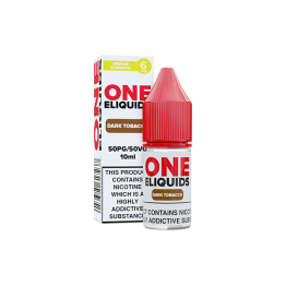 6mg One E-Liquids Flavoured Nic Shot 10ml (50VG/50PG) - Flavour: Dark Tobacco