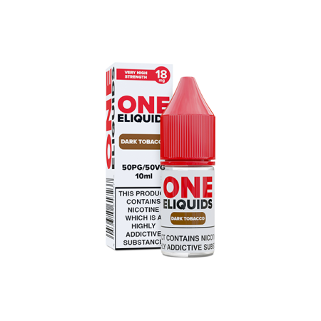 18mg One E-Liquids Flavoured Nic Shot 10ml (50VG/50PG) - Flavour: Dark Tobacco