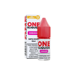 12mg One E-Liquids Flavoured Nic Shot 10ml (50VG/50PG) - Flavour: Bubblegum