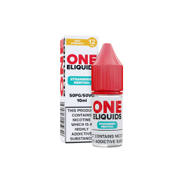 12mg One E-Liquids Flavoured Nic Shot 10ml (50VG/50PG) - Flavour: Strawberry Menthol