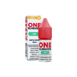 12mg One E-Liquids Flavoured Nic Shot 10ml (50VG/50PG) - Flavour: Mint