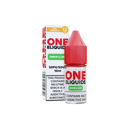 12mg One E-Liquids Flavoured Nic Shot 10ml (50VG/50PG) - Flavour: Lemon Lime