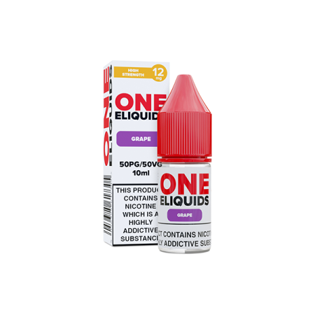 12mg One E-Liquids Flavoured Nic Shot 10ml (50VG/50PG) - Flavour: Grape