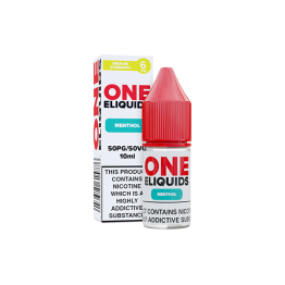 6mg One E-Liquids Flavoured Nic Shot 10ml (50VG/50PG) - Flavour: Menthol