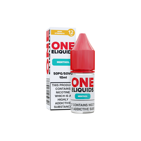 12mg One E-Liquids Flavoured Nic Shot 10ml (50VG/50PG) - Flavour: Menthol