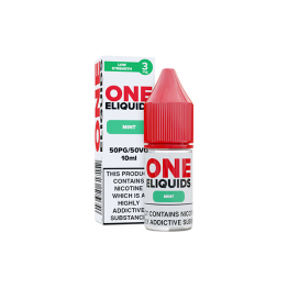 3mg One E-Liquids Flavoured Nic Shot 10ml (50VG/50PG) - Flavour: Mint