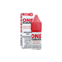 18mg One E-Liquids Flavoured Nic Shot 10ml (50VG/50PG) - Flavour: Peach