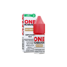 3mg One E-Liquids Flavoured Nic Shot 10ml (50VG/50PG) - Flavour: Rich Tobacco