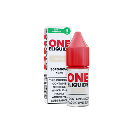 3mg One E-Liquids Flavoured Nic Shot 10ml (50VG/50PG) - Flavour: Vanilla