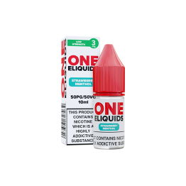 3mg One E-Liquids Flavoured Nic Shot 10ml (50VG/50PG) - Flavour: Strawberry Menthol