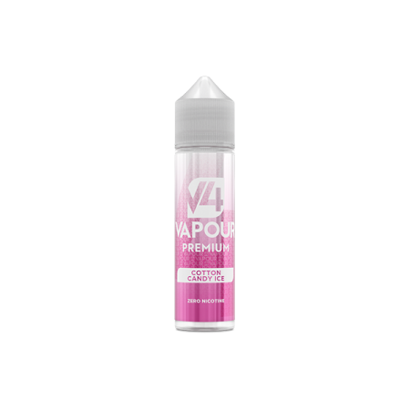 V4 Premium 50ml Shortfill 0mg (70VG/30PG) - Flavour: Cotton Candy Ice