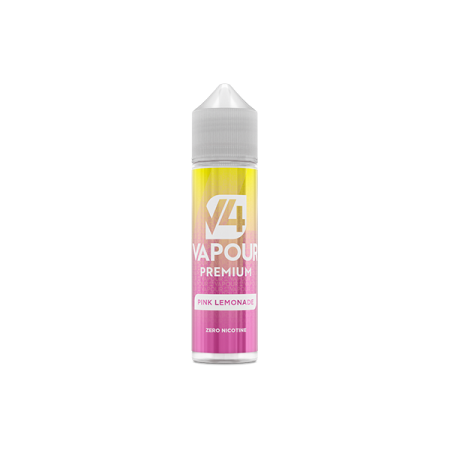 V4 Premium 50ml Shortfill 0mg (70VG/30PG) - Flavour: Pink Lemonade