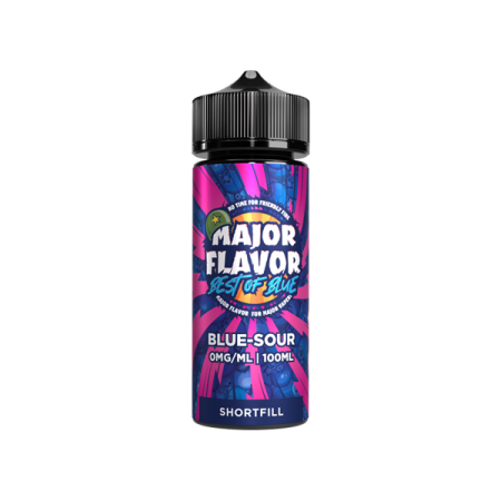 Major Flavour Best Of Blue 100ml Shortfill 0mg (70VG/30PG) - Flavour: Blue Sour