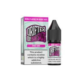 10mg Drifter Bar Salts 10ml Nic Salts (50VG/50PG) - Flavour: Sweet Mint