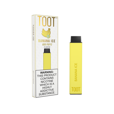 20mg TOOT Bar Disposable Vape Device 600 Puffs - Flavour: Banana Ice