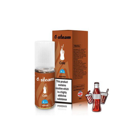 A-Steam Fruit Flavours 6MG 10ML (50VG/50PG) - Flavour: Cola