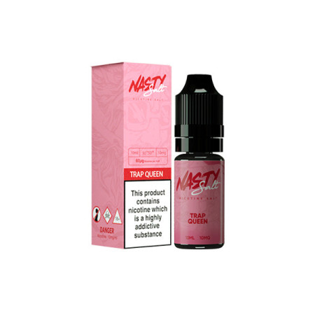 20mg Nasty Salts 10ml Nic Salts (50VG/50PG) - Flavour: Trap Queen