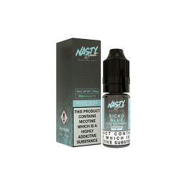 20mg Nasty Salts 10ml Nic Salts (50VG/50PG) - Flavour: Sicko Blue