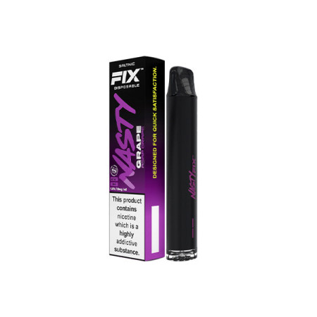 10mg Nasty Air Fix Disposable Vaping Device 675 Puffs - Flavour: Asap Grape