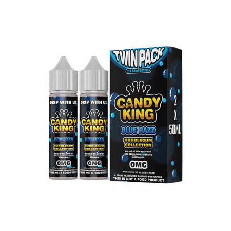 Candy King By Drip More 50ml Shortfill 0mg Twin Pack (70VG/30PG) - Flavour: Blue Razz