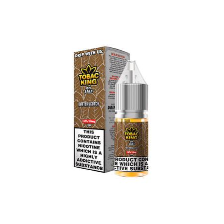 10mg Tobac King Salts By Drip More 10ml Nic Salts (50VG/50PG) - Flavour: Butterscotch