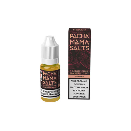 20mg Pacha Mama By Charlies Chalk Dust Salts 10ml Nic Salt (50VG/50PG) - Flavour: Peach Punch