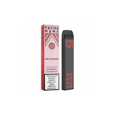 20mg Pacha Mama Disposable Vaping Device 600 Puffs - Flavour: Pink Lemonade