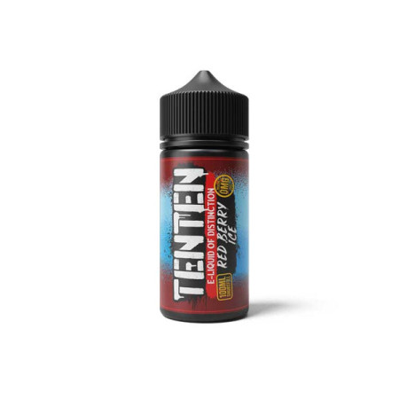 TenTen 100ml Shortfill 0mg (70VG/30PG) - Flavour: Red Berry Ice