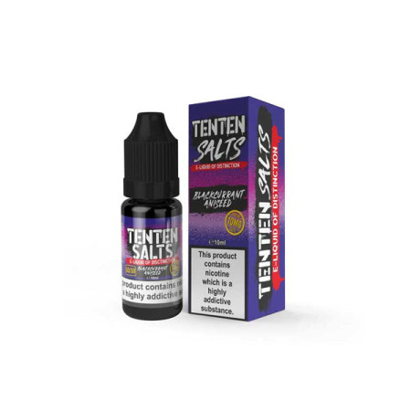 10mg TenTen 10ml Nic Salts (50VG/50PG) - Flavour: Blackcurrant Aniseed