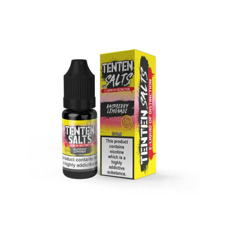 10mg TenTen 10ml Nic Salts (50VG/50PG) - Flavour: Raspberry Lemonade