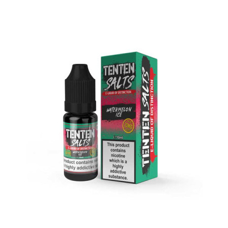 10mg TenTen 10ml Nic Salts (50VG/50PG) - Flavour: Watermelon Ice