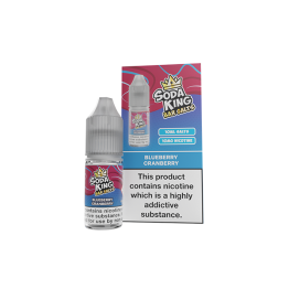 Soda King Bar SALTS 10mg Nic Salts 10ml - (50VG/50PG) - Flavour: Blueberry Cranberry