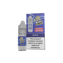 Soda King Bar SALTS 20mg Nic Salts 10ml - (50VG/50PG) - Flavour: Mr Blue