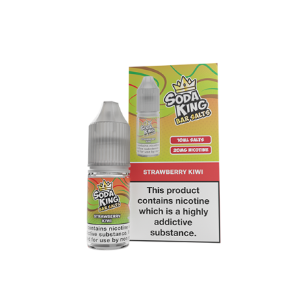 Soda King Bar SALTS 20mg Nic Salts 10ml - (50VG/50PG) - Flavour: Strawberry Watermelon