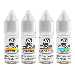 3mg V4 Vapour Freebase E-Liquid 10ml (50VG/50PG) - Flavour: Cherry and Blue Razz Ice