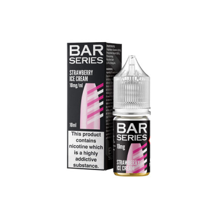 10mg Bar Series 10ml Nic Salts (50VG/50PG) - Flavour: Strawberry Ice Cream