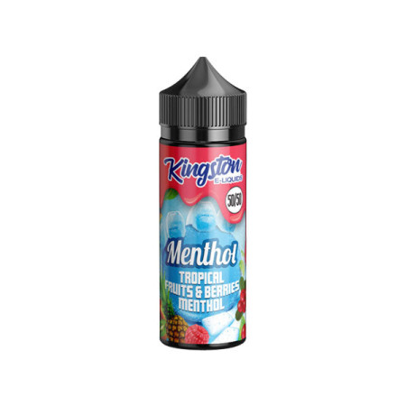 Kingston Menthol 120ml Shortfill 0mg (50VG/50PG) - Flavour: Tropical Fruits & Berries Menthol