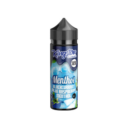 Kingston Menthol 120ml Shortfill 0mg (50VG/50PG) - Flavour: Blackcurrant Blue Raspberry Menthol