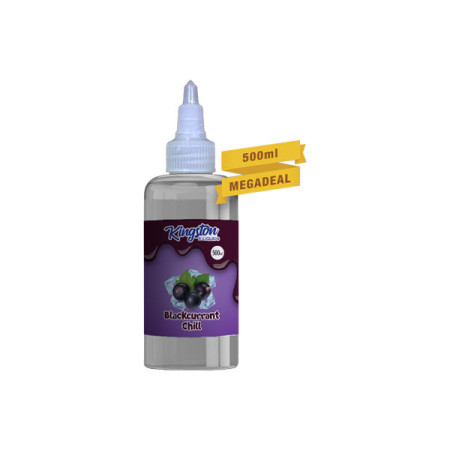 Kingston 500ml Shortfill 0mg (70VG/30PG) - Flavour: Blackcurrant Chill