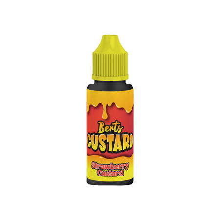 Berts Custard 120ml Shortfill 0mg (70VG/30PG) - Flavour: Strawberry Custard