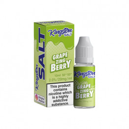 20mg Kingston Salts 10ml Nic Salts (50VG/50PG) - Flavour: Grape Zingberry