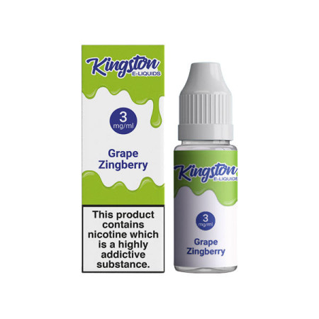 Kingston 6mg 10ml E-liquids (50VG/50PG) - Flavour: Grape Zingberry