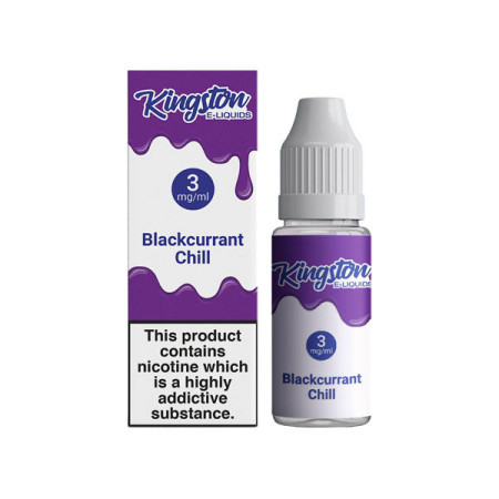 Kingston 6mg 10ml E-liquids (50VG/50PG) - Flavour: Blackcurrant Chill