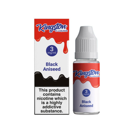 Kingston 6mg 10ml E-liquids (50VG/50PG) - Flavour: Black Aniseed