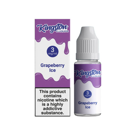 Kingston 6mg 10ml E-liquids (50VG/50PG) - Flavour: Grapeberry Ice