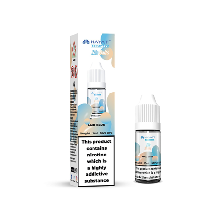 10mg Hayati Pro Max Nic Salts 10ml - Flavour: Mad Blue